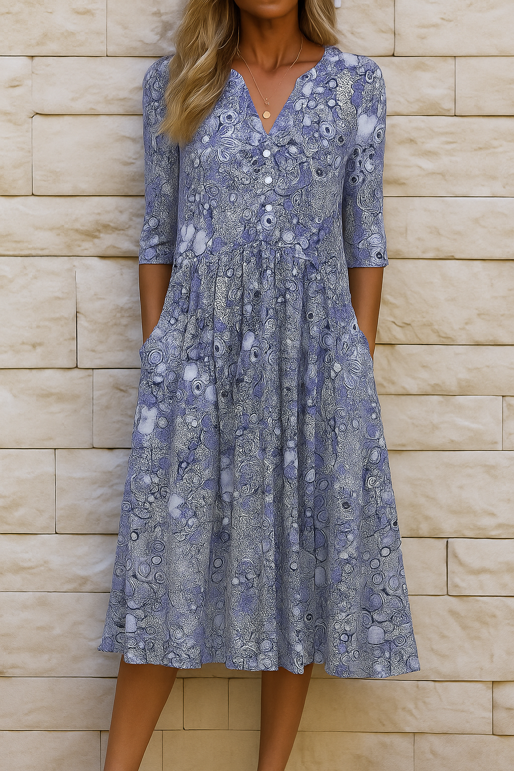Harlow | Robe élégante à encolure en V