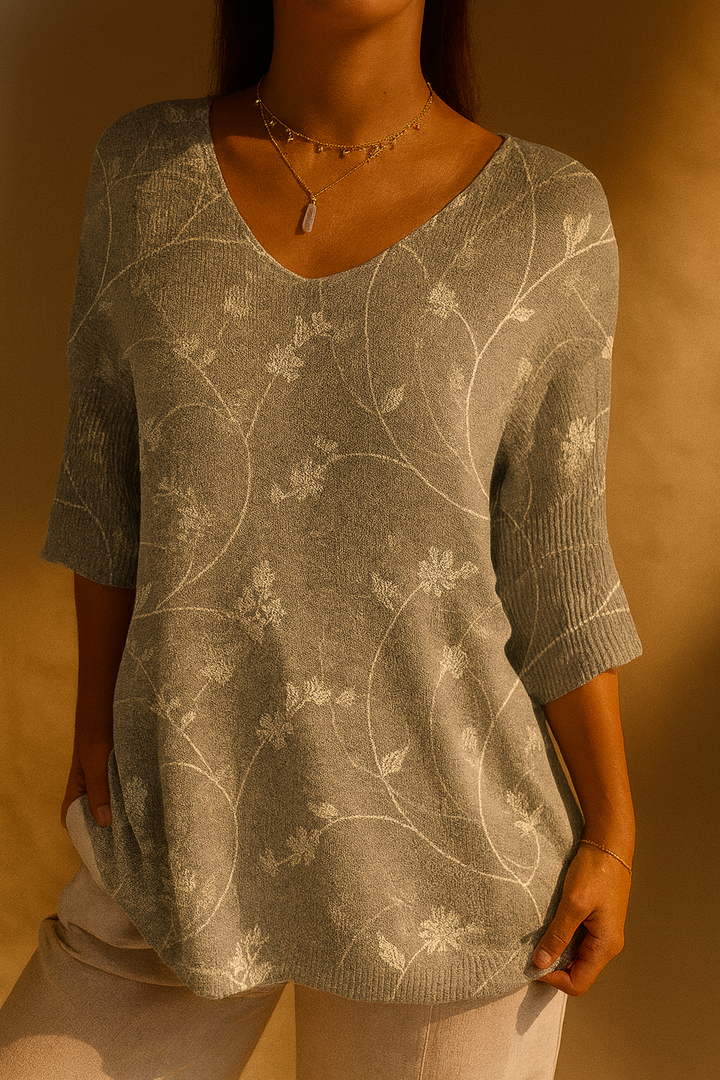 Florence | Pull floral vintage et artistique