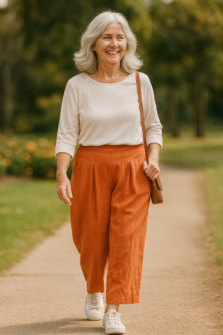 Kamilah™ | Pantalon ample en lin
