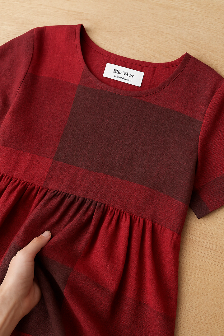 Kelsey™ | Robe midi fluide à blocs de couleurs avec coupe évasée