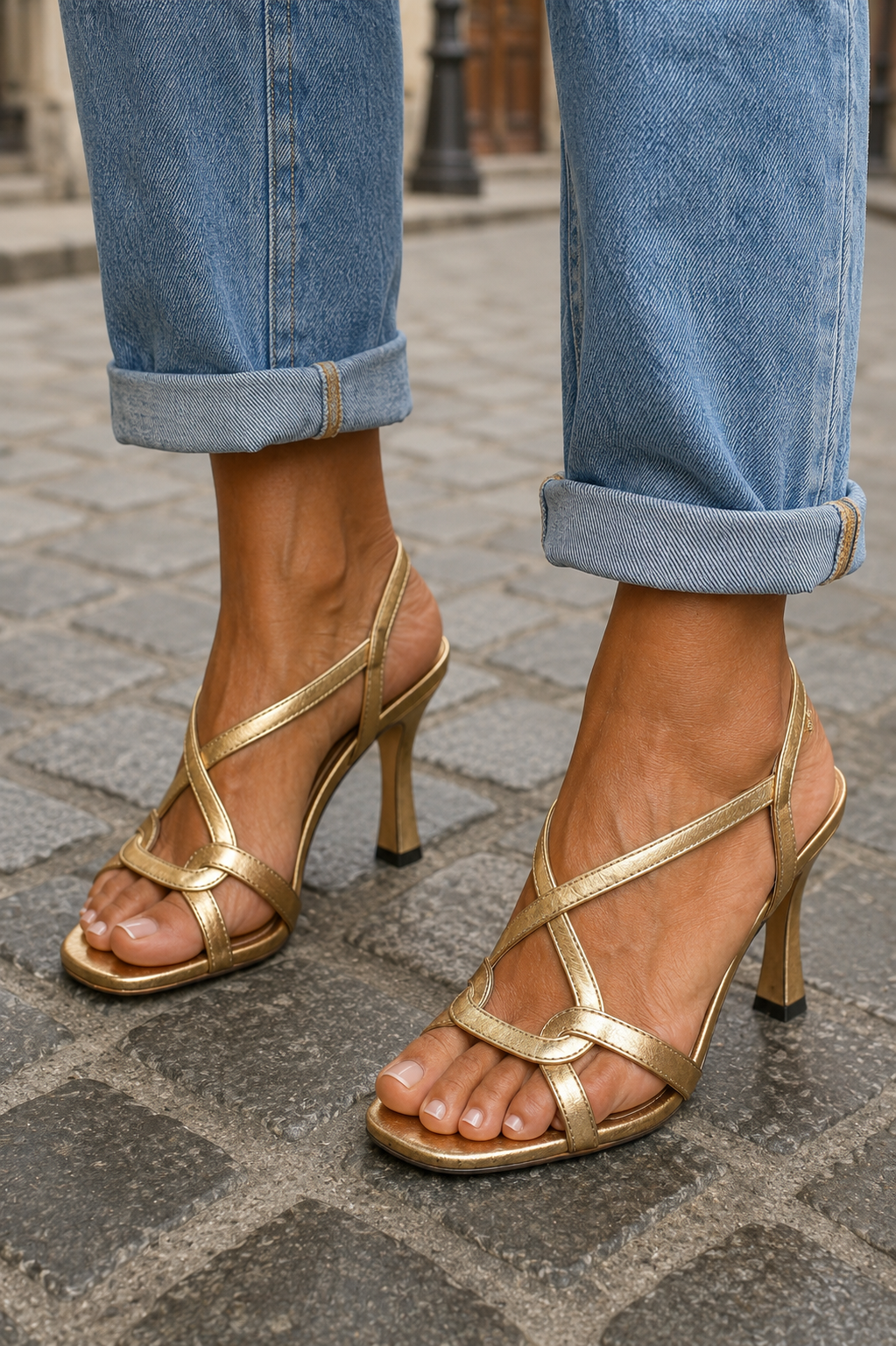 Elisabetta | Sandales dorées Magie d'été
