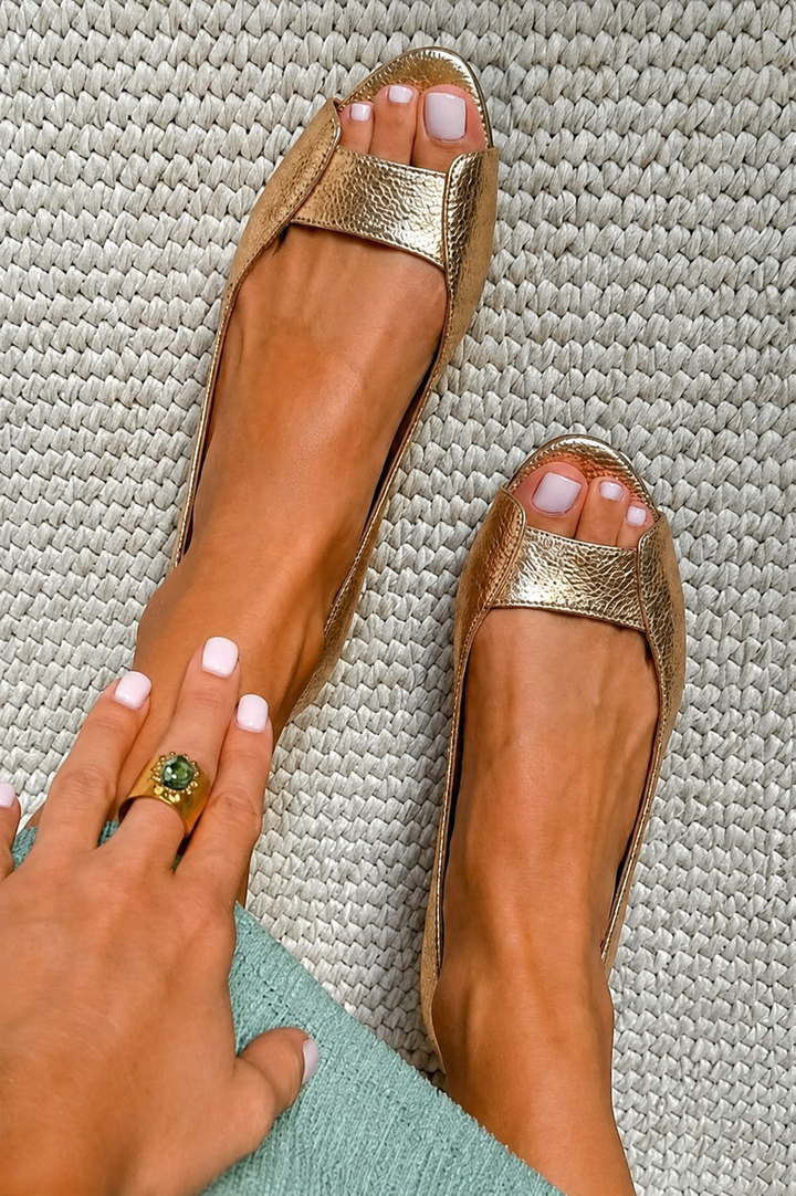 Adelina | Sandales Chic Confort en Or
