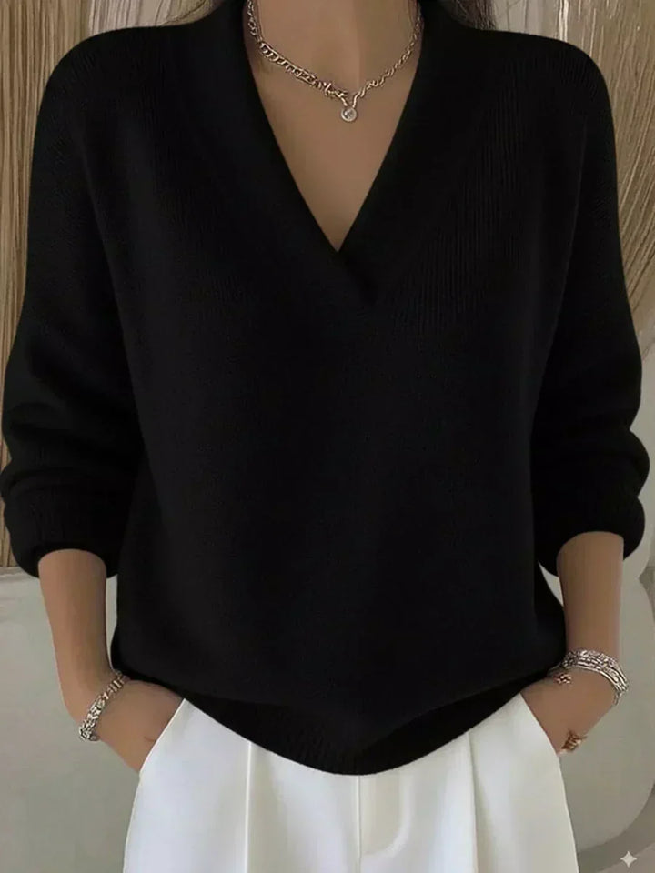 Vivelle™ | Pull V-décollé Relaxé