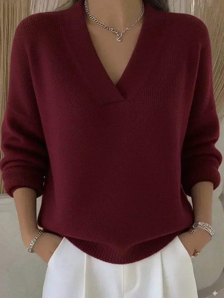 Vivelle™ | Pull V-décollé Relaxé