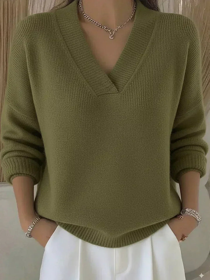 Vivelle™ | Pull V-décollé Relaxé