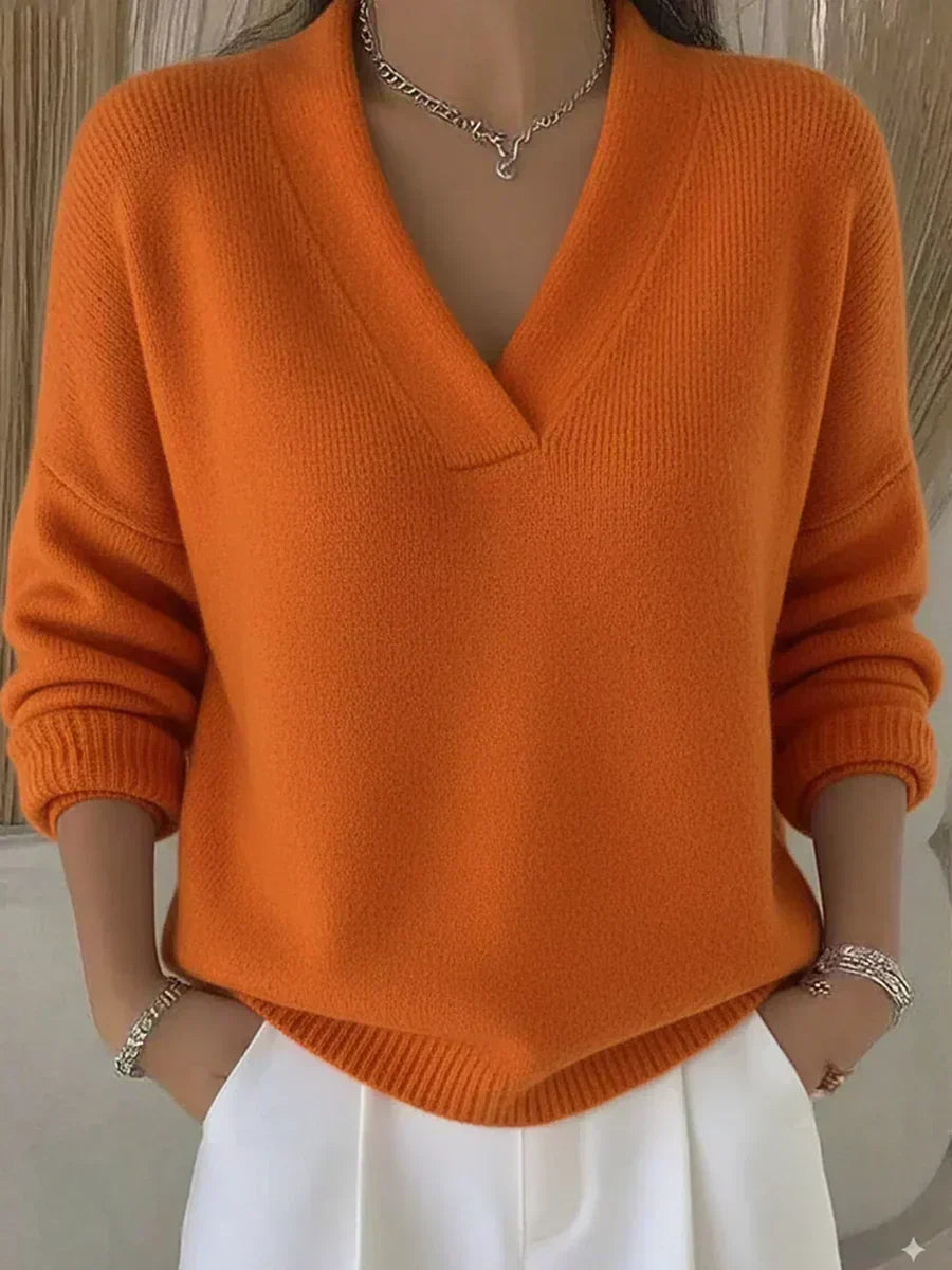 Vivelle™ | Pull V-décollé Relaxé