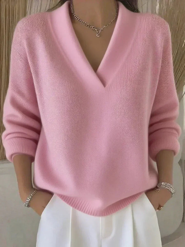 Vivelle™ | Pull V-décollé Relaxé