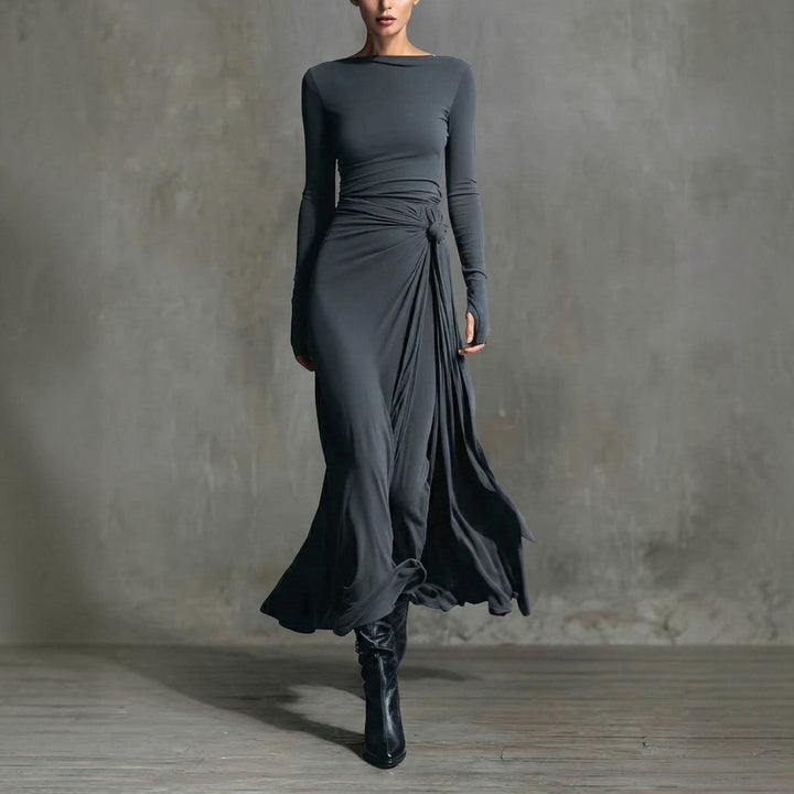 Naomie | Robe Maxi à Nœud