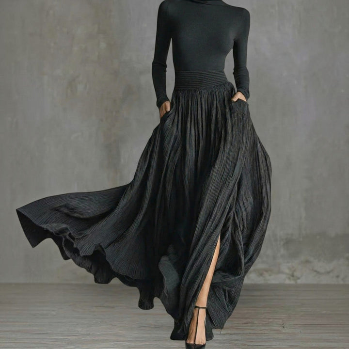 Rachel | Robe Maxi Taille Haute