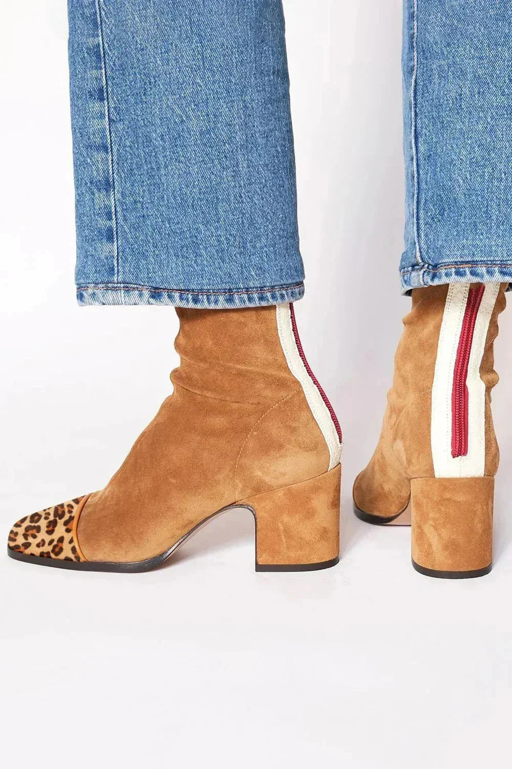 Alma – Bottines en daim à talon