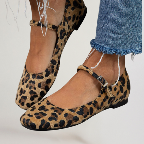 Lena | Ballerines avec Fermeture et Sangle Ajustable