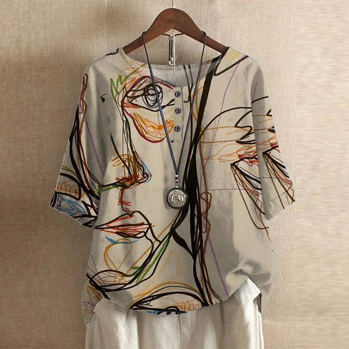 Dakota™ | Blouse rétro imprimée