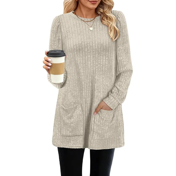Carol™ | Pull long pour femmes avec poches