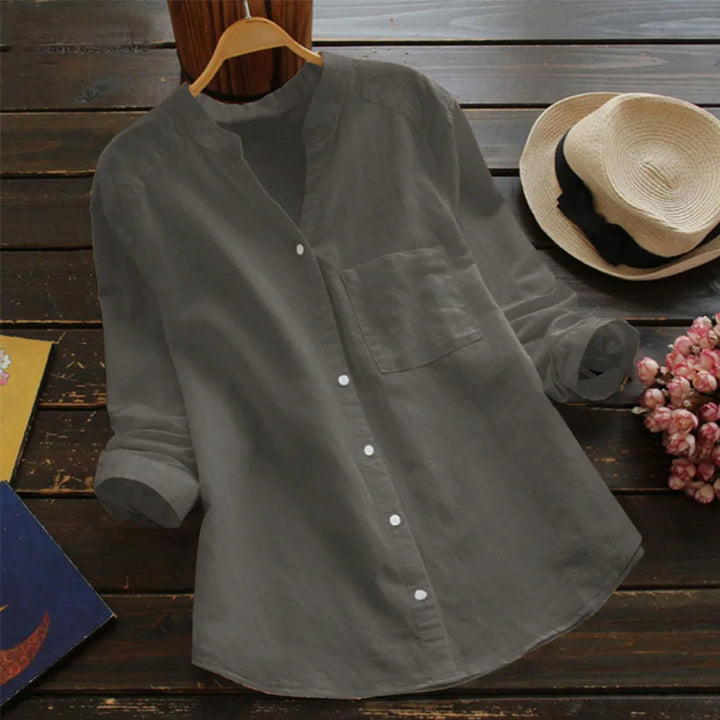Autumn™ | Blouse unie à col en V