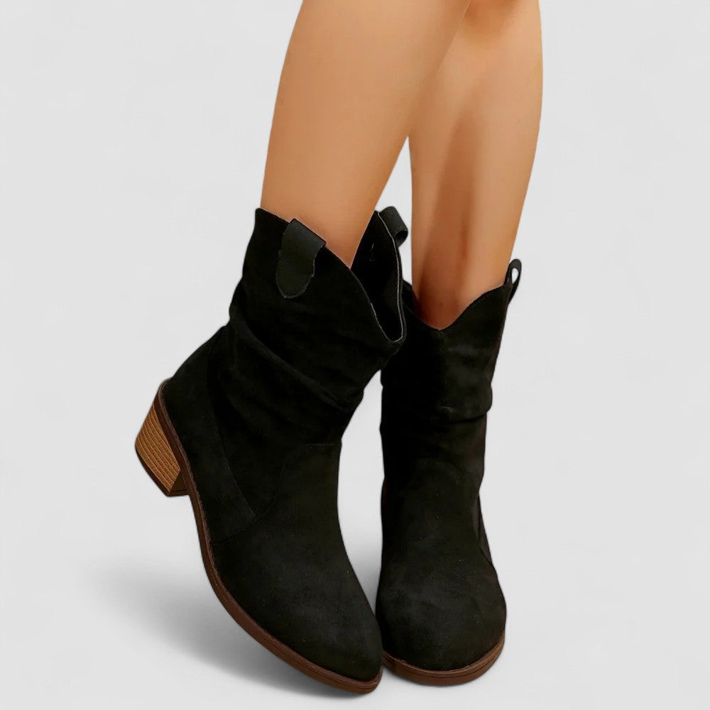 Cleo | Bottines western à tige froncée