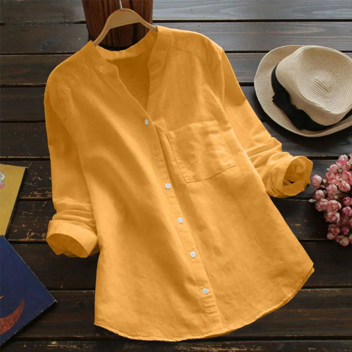 Autumn™ | Blouse unie à col en V