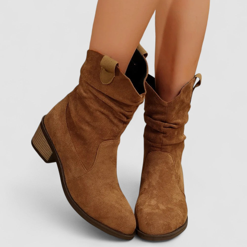 Cleo | Bottines western à tige froncée