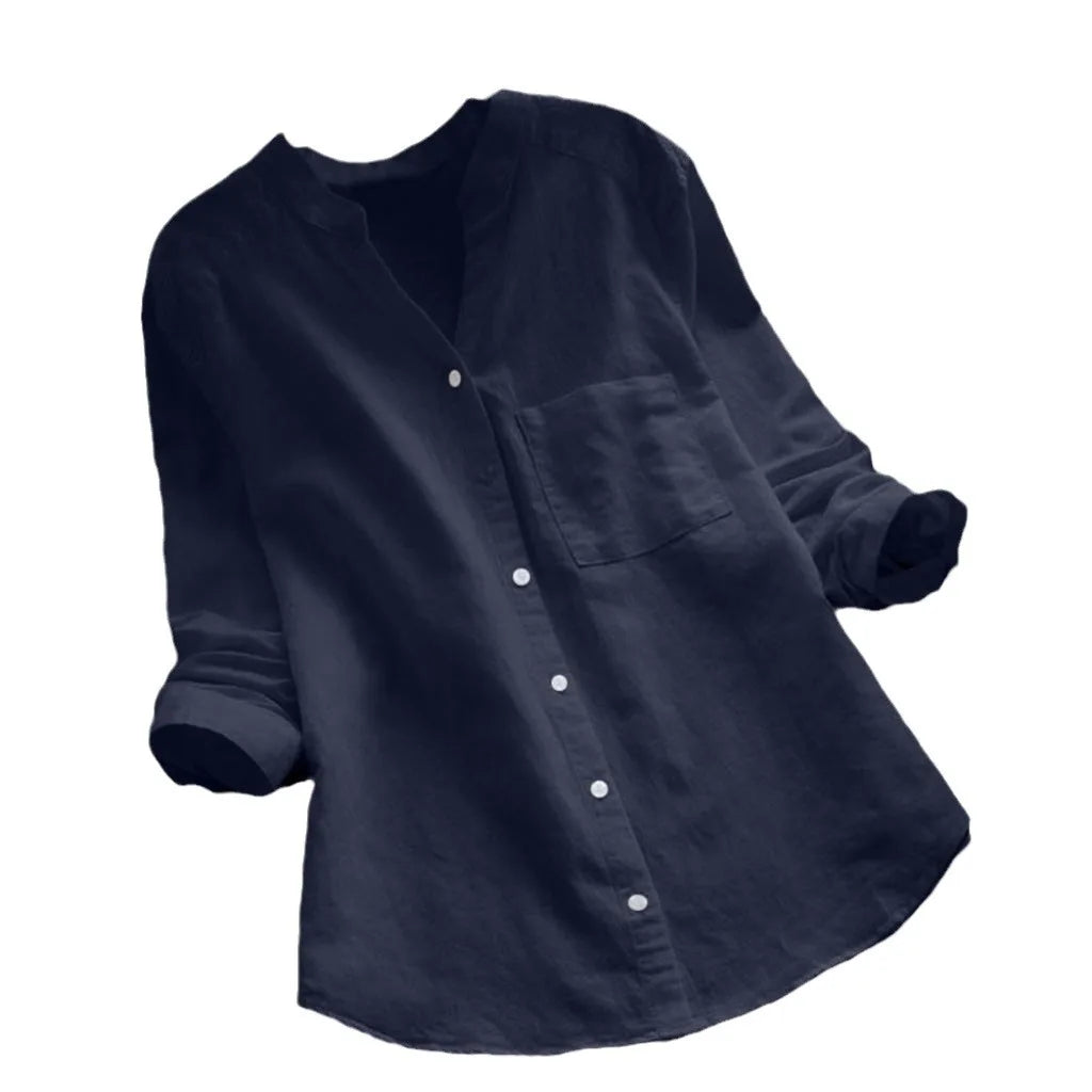 Autumn™ | Blouse unie à col en V