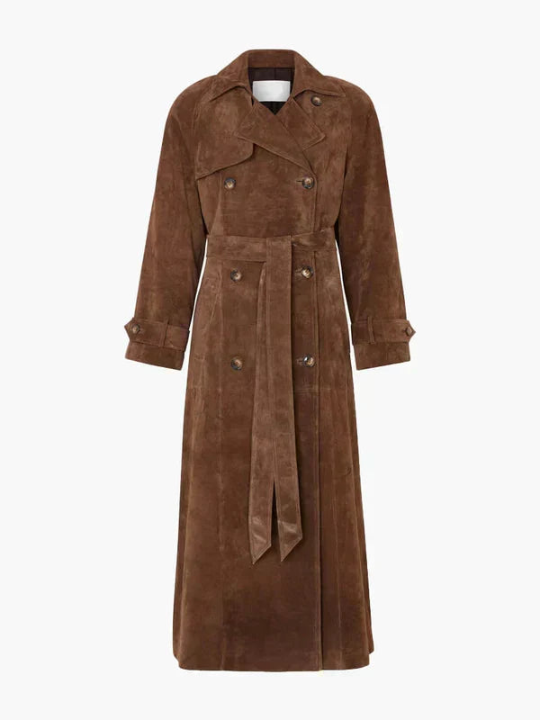 Arizonia | Trench-coat en Suède Élégant
