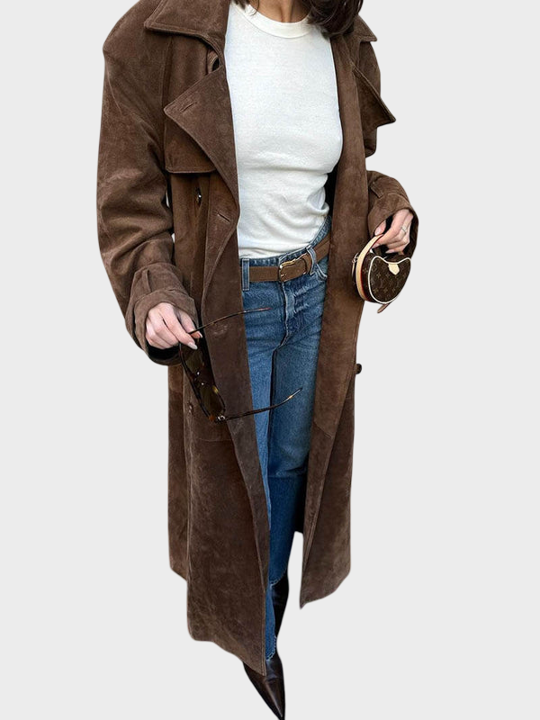 Arizonia | Trench-coat en Suède Élégant