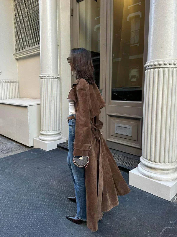 Arizonia | Trench-coat en Suède Élégant