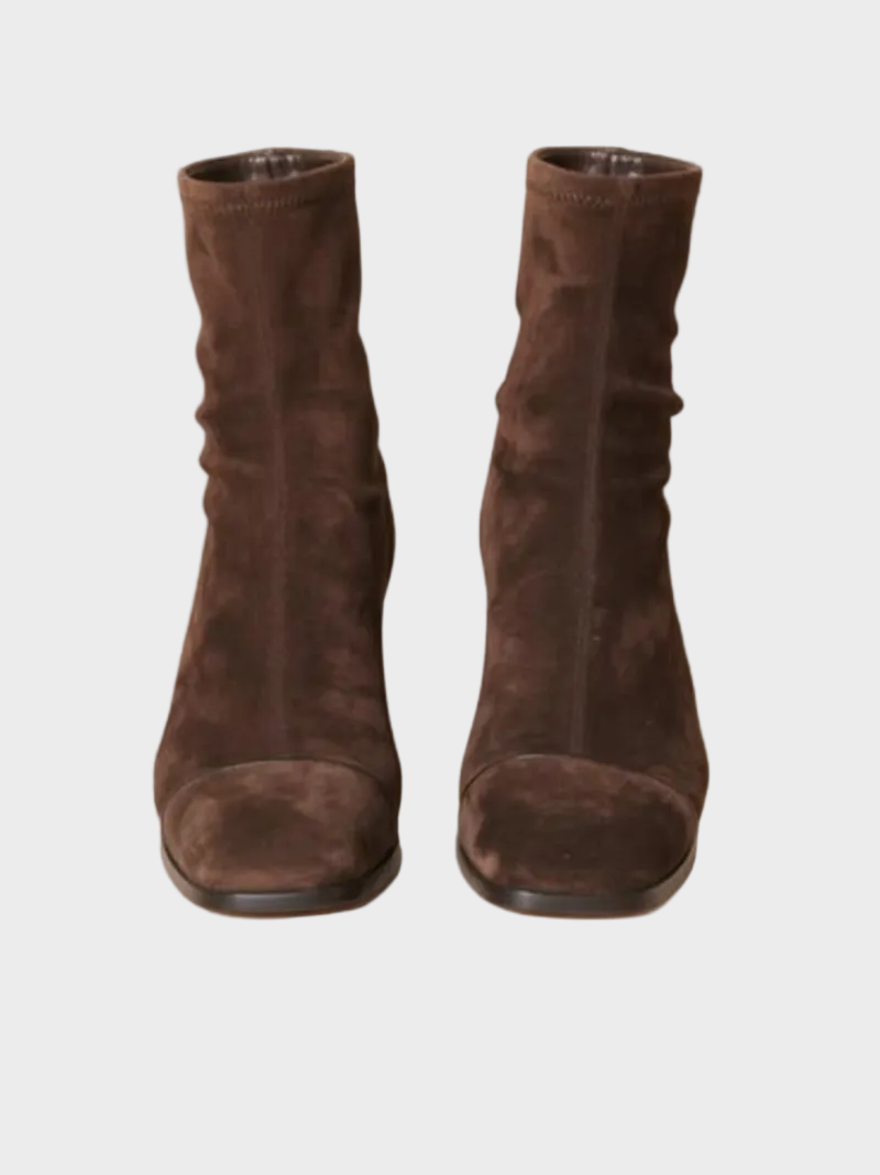 Alma – Bottines en daim à talon
