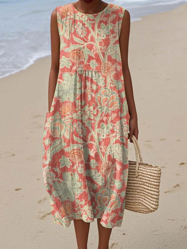 Beth™ robe midi à fleurs