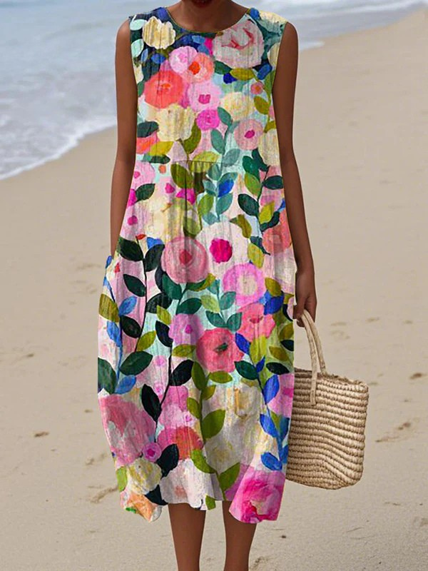 Robe midi Ava™ à fleurs
