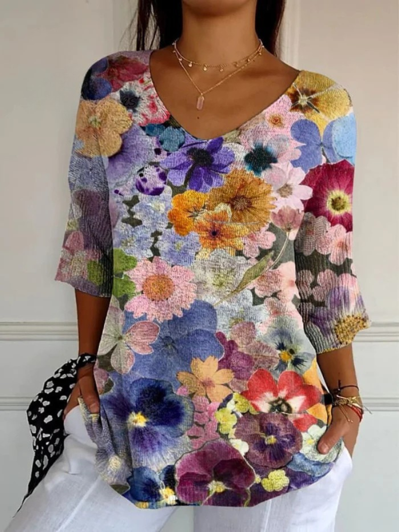 Léonie | Maille florale d'inspiration artistique