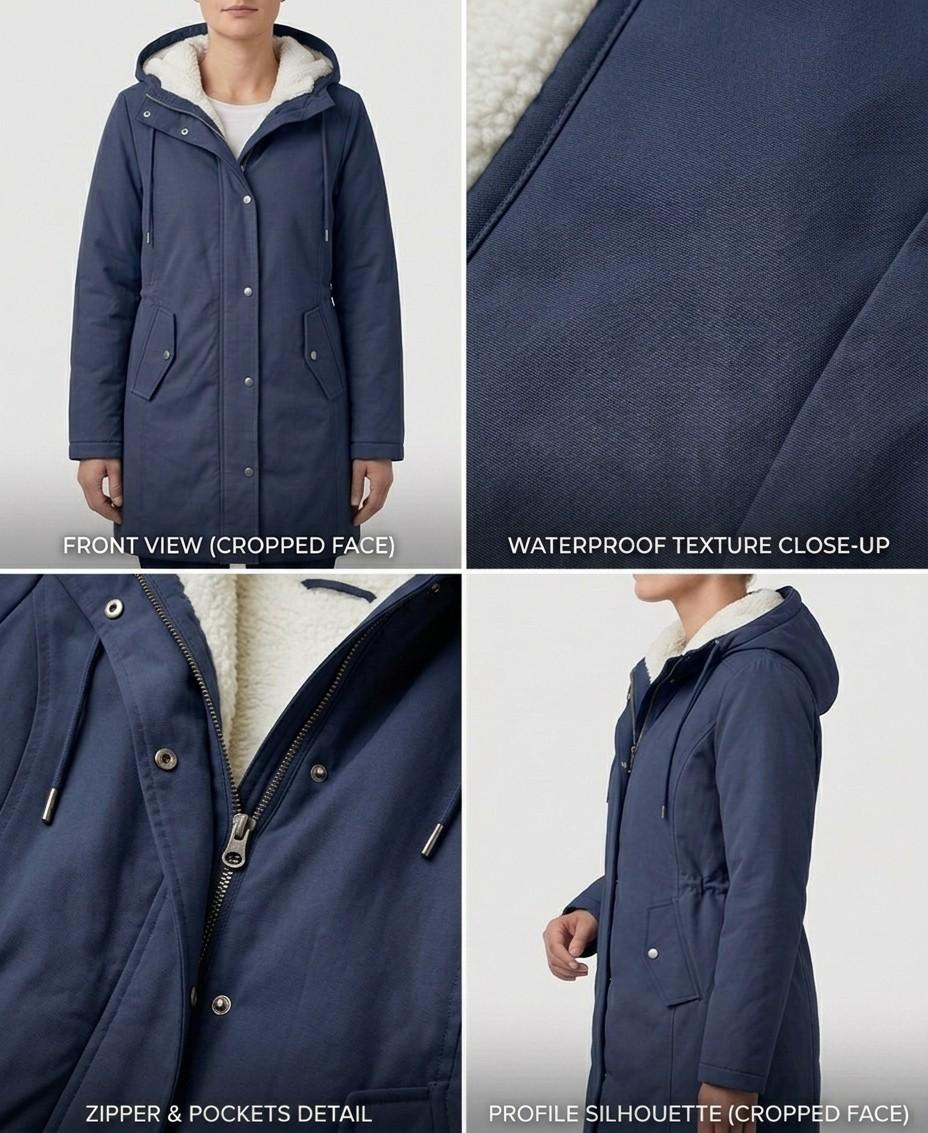 Marjorie™ | Manteau à capuche résistant aux intempéries et confortable