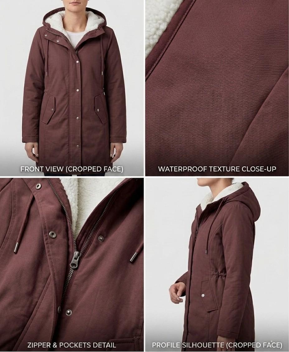 Marjorie™ | Manteau à capuche résistant aux intempéries et confortable