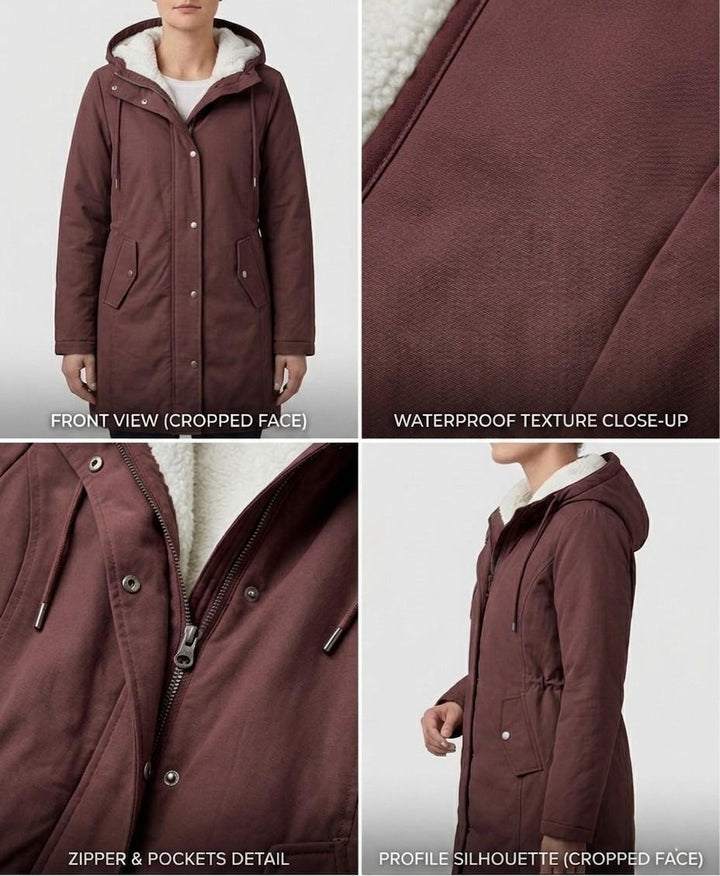 Marjorie™ | Manteau à capuche résistant aux intempéries et confortable