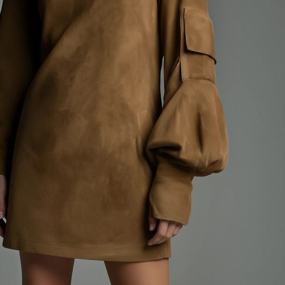 Bibiane | Mini Robe en Suédine