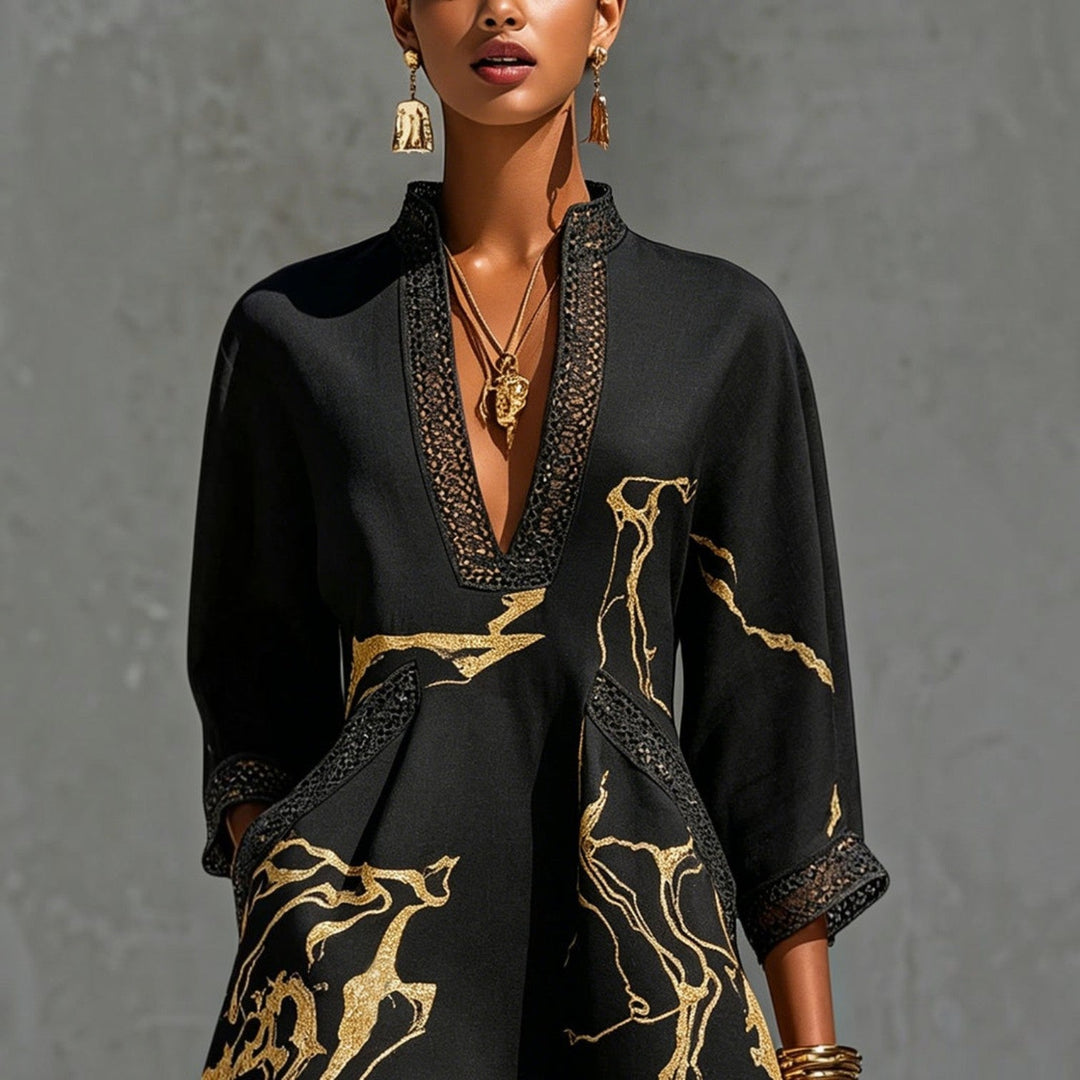 Danielle | Mini Robe Imprimé Marbre