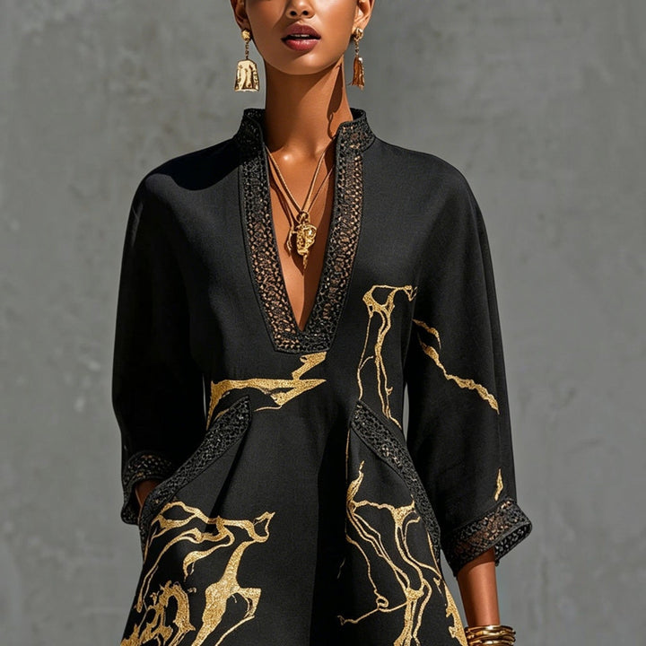 Danielle | Mini Robe Imprimé Marbre