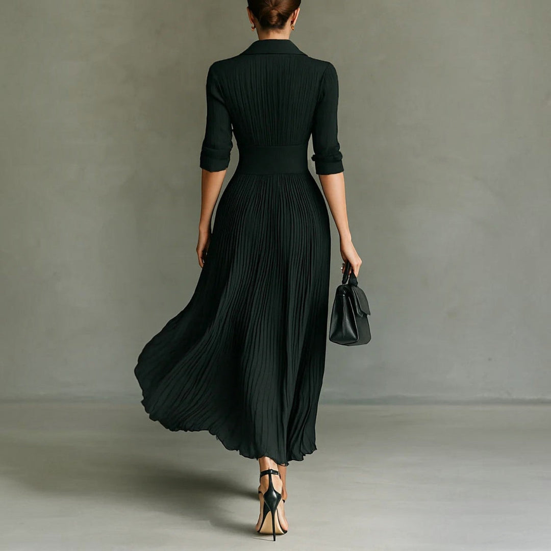 Elvire | Robe Longue Plissée