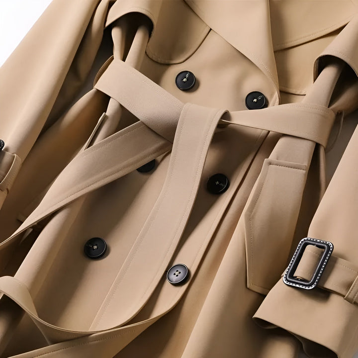 Carmina | Manteau Trench Élégant avec Ceinture