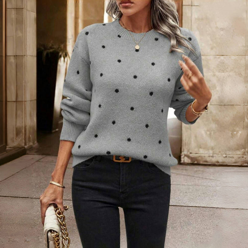 Paula™ | Pull-over tricoté à pois