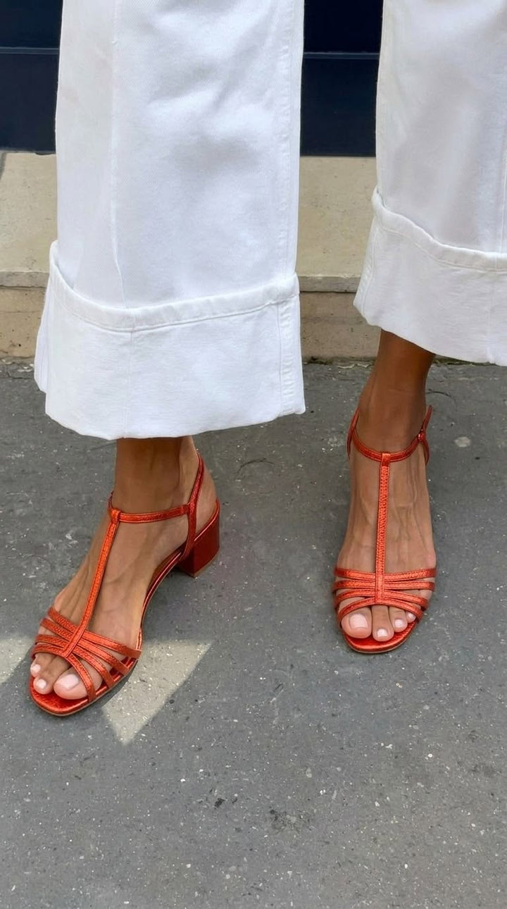 Allegra | Sandales dorées, élégance pour le quotidien