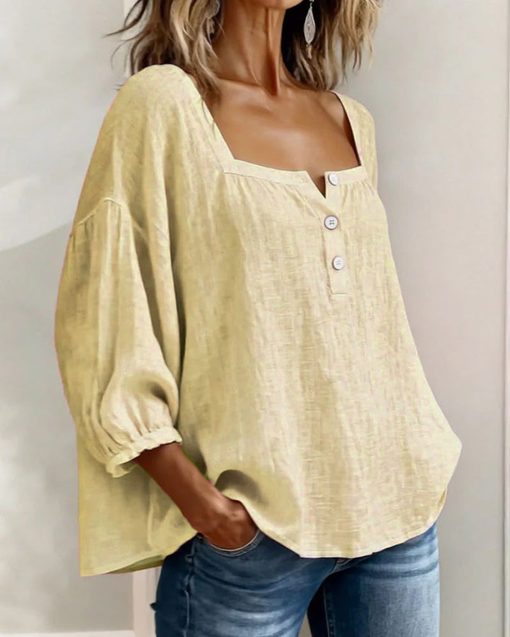 Sherri™ | Blouse élégante à encolure carrée