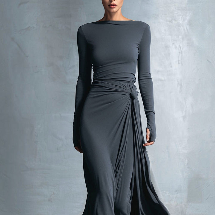 Naomie | Robe Maxi à Nœud