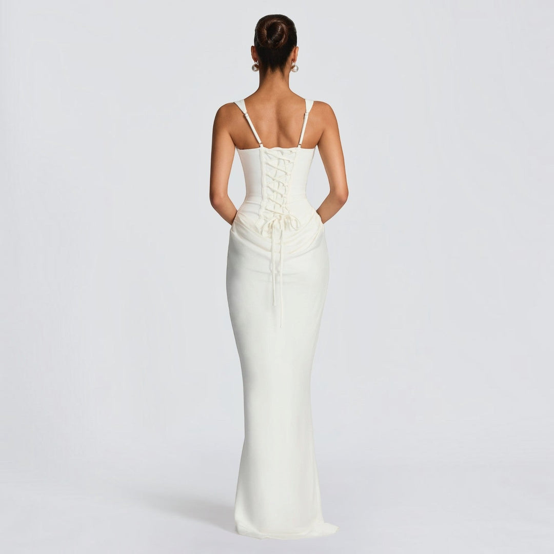 Éléonore | Robe Maxi Col Carré