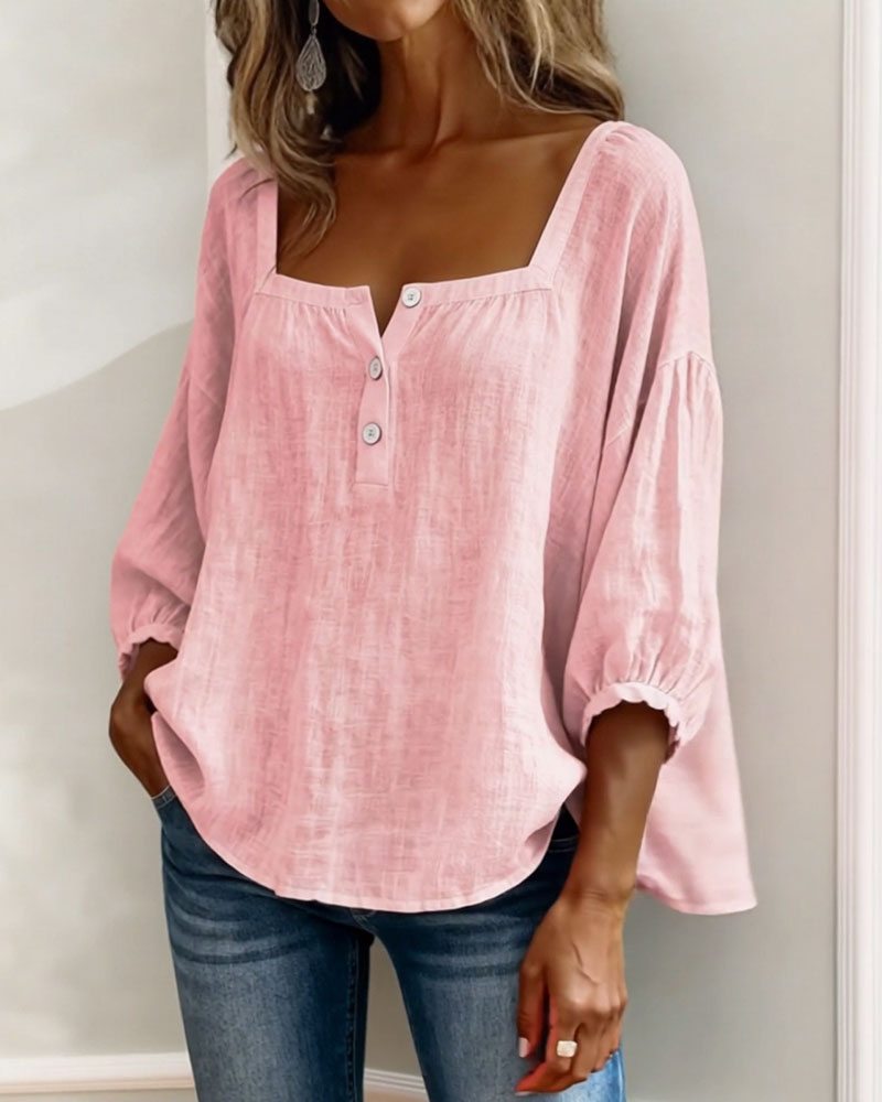 Sherri™ | Blouse élégante à encolure carrée