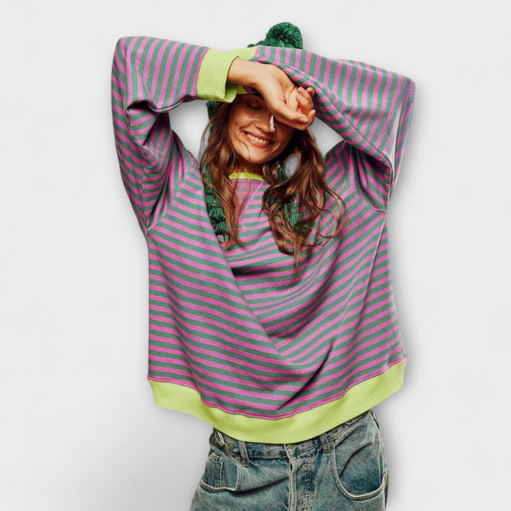 Mary - Pull Oversize Rayé