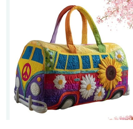 SUNFLOWVANA | SAC DE VOYAGE QUILTÉ