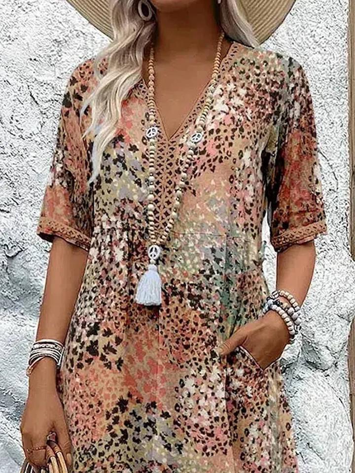 Sofia | Robe midi élégante à fleurs