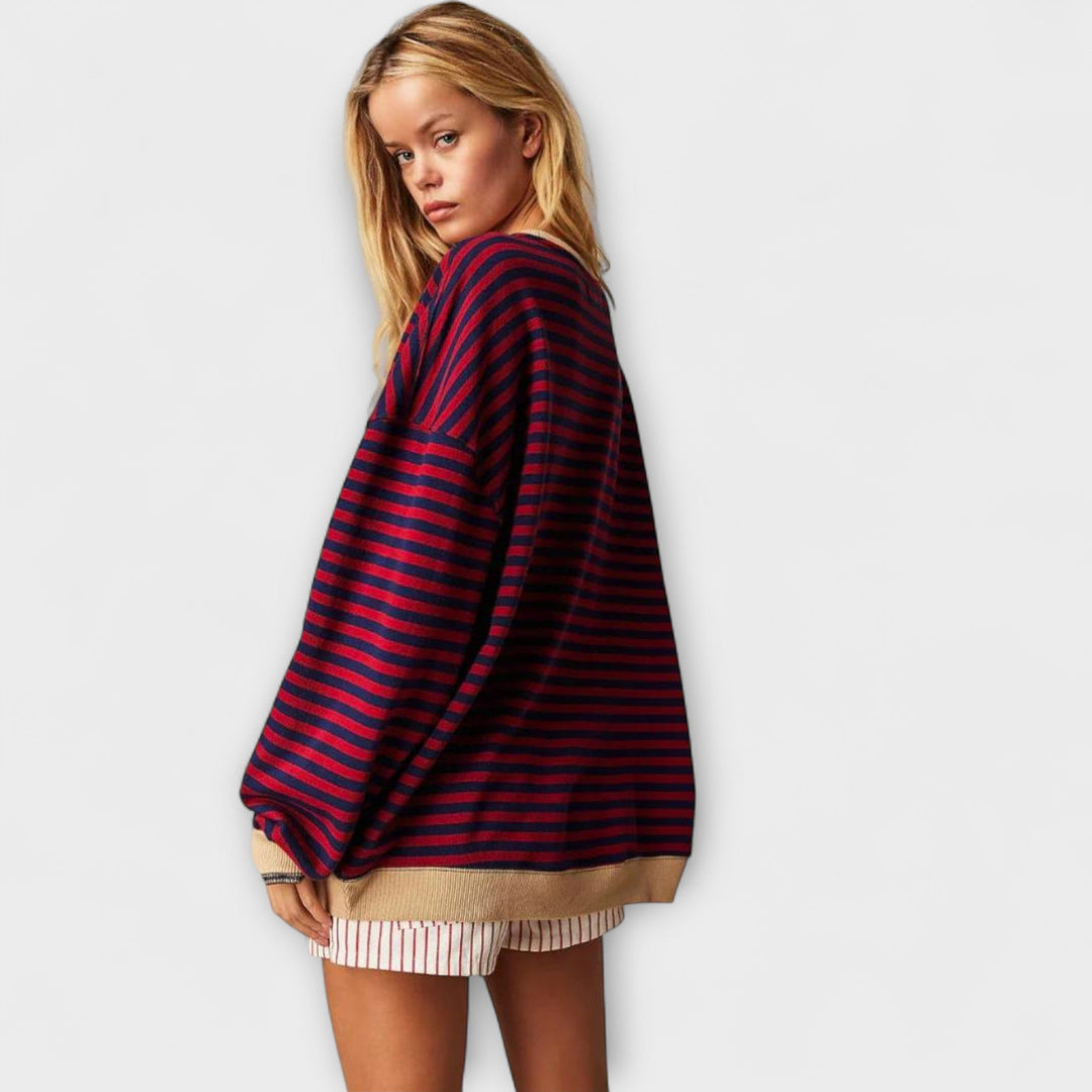Mary - Pull Oversize Rayé