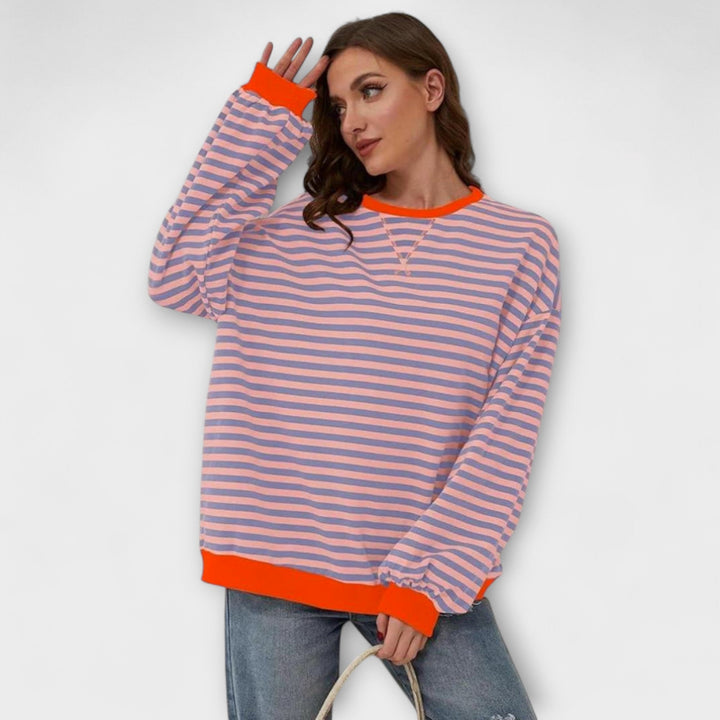 Mary - Pull Oversize Rayé