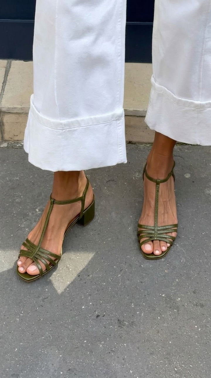 Allegra | Sandales dorées, élégance pour le quotidien