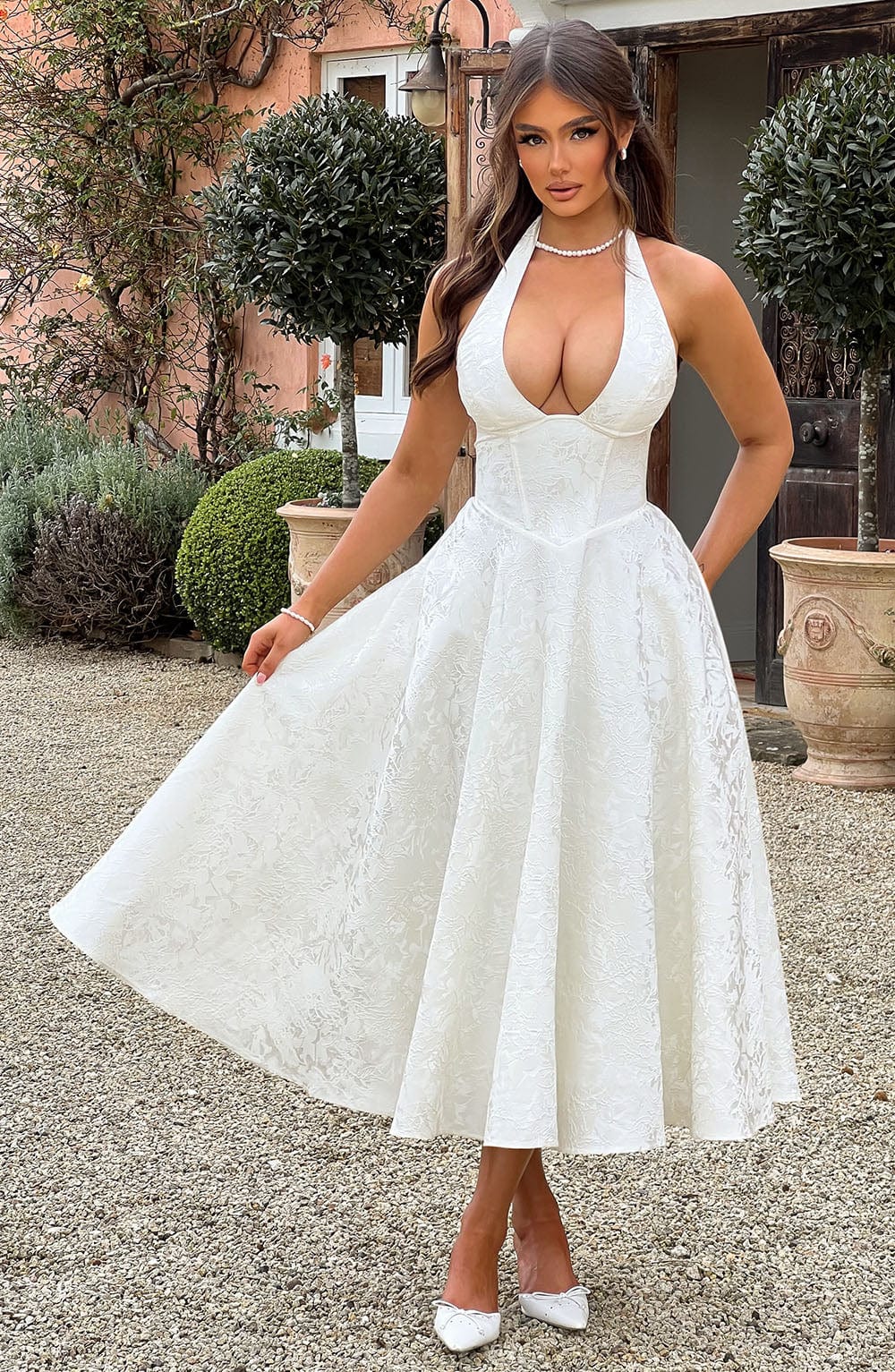 Esmeralda™ | Robe à encolure halterneck